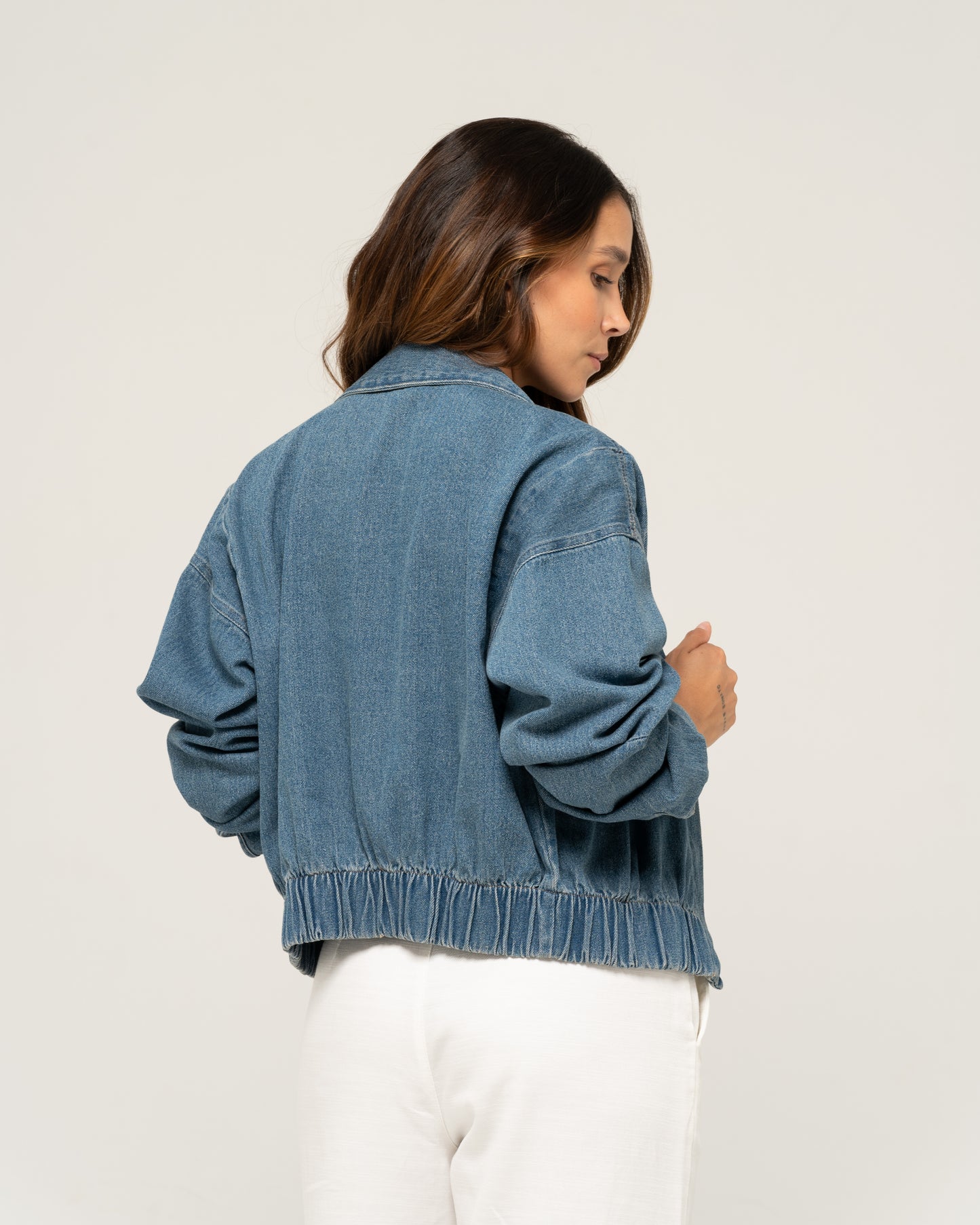 Bomber Denim Jacket